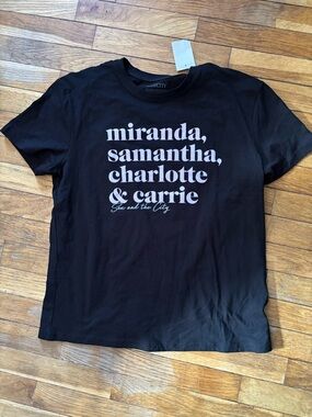 BNWT Black 'Miranda, Samantha, Charlotte & Carrie' Graphic Tee
